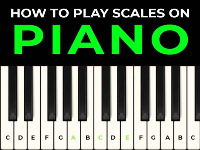 how to play scales on piano