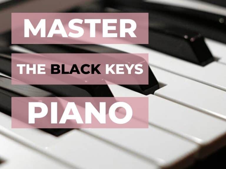 master the black keys on the piano