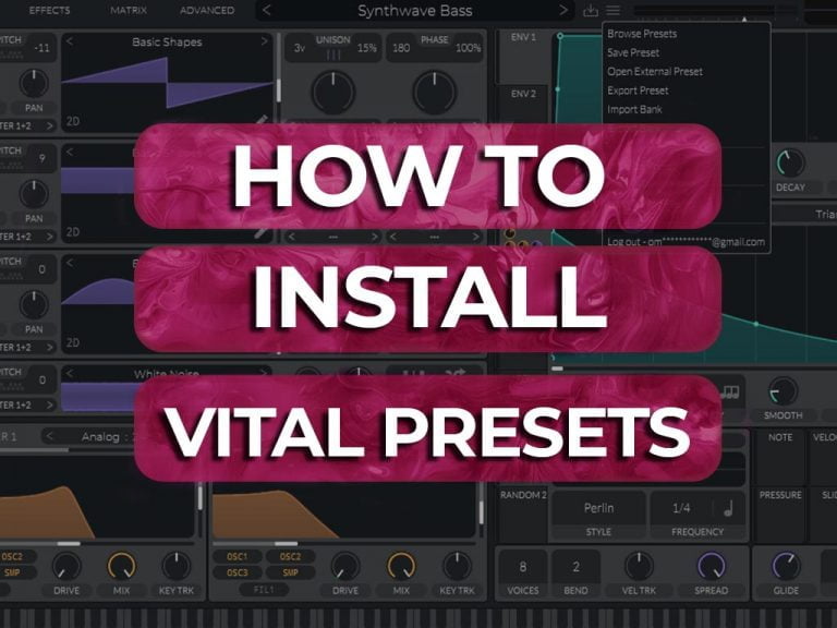 how to install vital presets