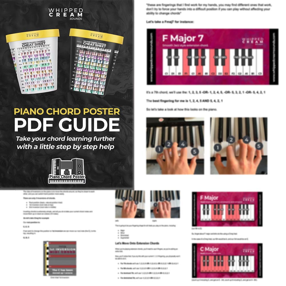 26 page pdf guide piano chord chart