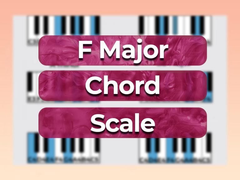 f major chord scale piano