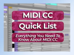 MIDI CC list
