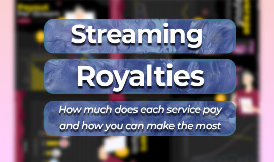 streaming royalties for each service